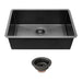 Gunmetal Black Undermount Kitchen Sink 16 Gauge Single Bowl with Drain Assembly, Stainless Steel, 30x18x10 Inches- DTY Store