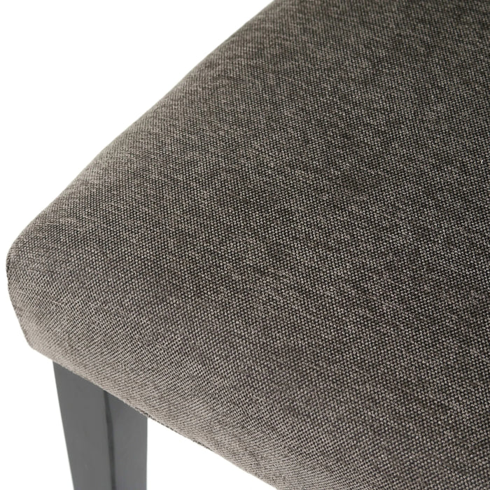 HARRIET KD Tufted Dining Chair Set of 2 in Dark Grey Fabric Default -DTYStore