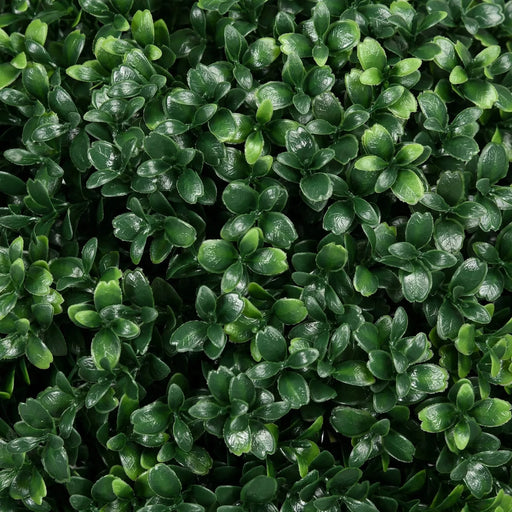 HOMCOM 1.3' (15.7') Artificial Boxwood Topiary Trees with Ground Stake, UV Resistant Set of 2 Ball Shaped Trees, Indoor Outdoor Fake Plants for Home Office & Living Room Décor Default -DTYStore