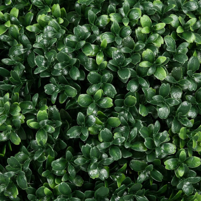 HOMCOM 1.3' (15.7') Artificial Boxwood Topiary Trees with Ground Stake, UV Resistant Set of 2 Ball Shaped Trees, Indoor Outdoor Fake Plants for Home Office & Living Room Décor Default -DTYStore