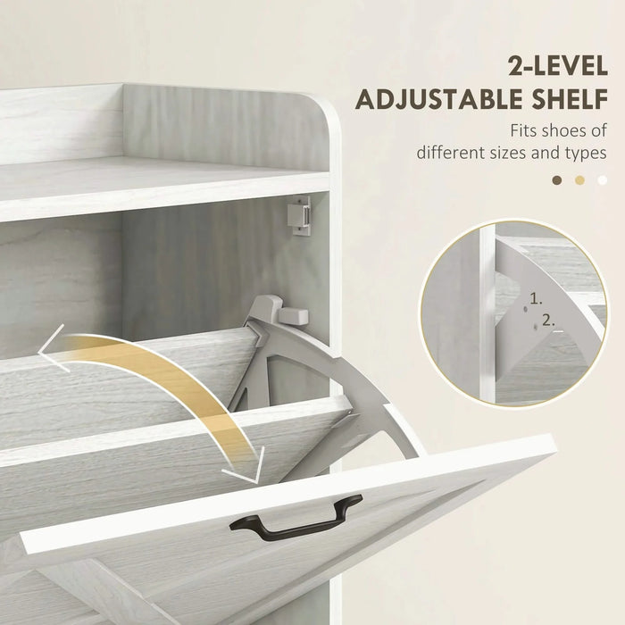 HOMCOM 38' 3-In-1 Entryway Hall Tree with Storage Bench, Coat Rack with Four Hooks and Shoe Storage, Gray Default -DTYStore