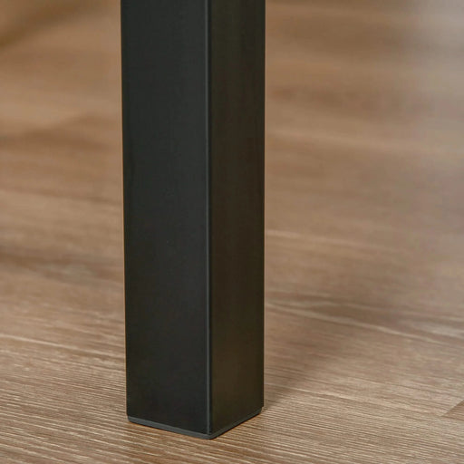 HOMCOM 3 Piece Dining Table Set for 2, Modern Kitchen Table and Chairs, Dining Room Set for Breakfast Nook, Small Space, Apartment, Space Saving Default -DTYStore