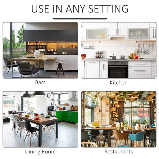 HOMCOM 5 Piece Dining Room Table Set, Wooden Kitchen Table and Chairs for Dinette, Breakfast Nook, Chestnut Brown Default -DTYStore