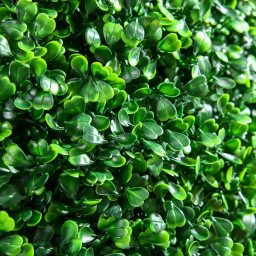 HOMCOM Artificial Ball Boxwood Topiary Trees Indoor Outdoor Faux Plants Decor 19.75 in -DTYStore