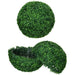 HOMCOM Artificial Ball Boxwood Topiary Trees Indoor Outdoor Faux Plants Decor 19.75 in -DTYStore