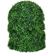 HOMCOM Artificial Ball Boxwood Topiary Trees Indoor Outdoor Faux Plants Decor 15.75 in -DTYStore