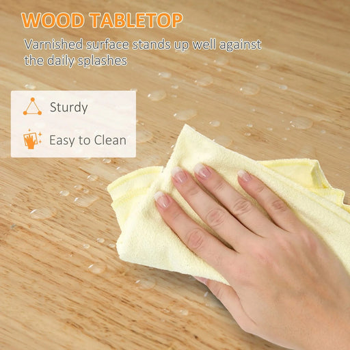 HOMCOM Rolling Kitchen Island Cart, Bar Serving Cart with Drawers, White Default -DTYStore