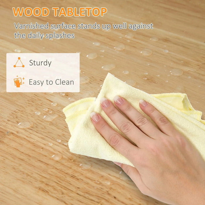 HOMCOM Rolling Kitchen Island Cart, Bar Serving Cart with Drawers, White Default -DTYStore