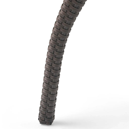 HONOLULU 4PC PE Wicker Set Outdoor Seating in Brown and Tan with Iron Frame and Waterproof Fabric Default -DTYStore