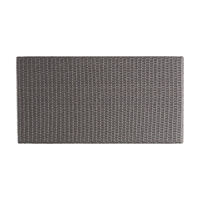 HONOLULU Modern 4PC PE Wicker Seating Set with Cushions Grey Durable Rattan Default -DTYStore