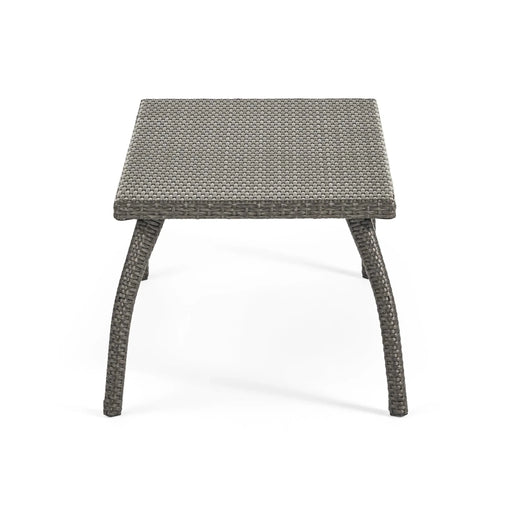 HONOLULU Modern 4PC PE Wicker Seating Set with Cushions Grey Durable Rattan Default -DTYStore