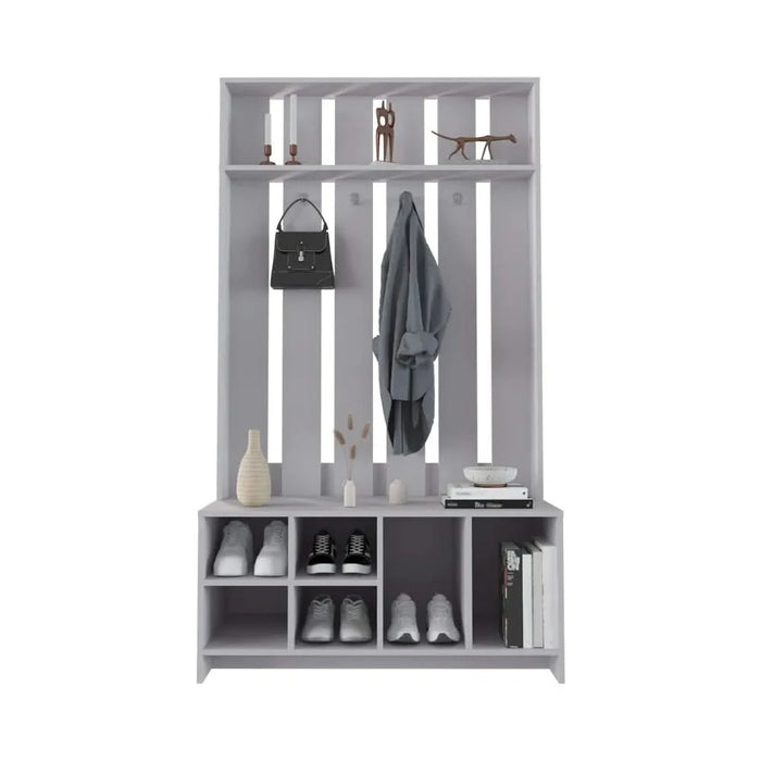 Hall Tree Murphy, Living Room, Concrete Gray Default -DTYStore