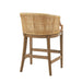 Handcrafted Rattan Counter Stool with Cushioned Seat in Natural Finish, 25' Height Default -DTYStore