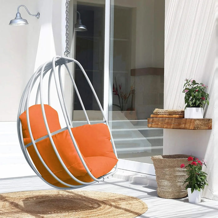 Hanging Egg Chair , Hammock Swing Chair with Hanging Kit,Orange Default -DTYStore