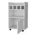 Hannah White 1-Door Bar Cart Default -DTYStore