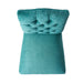 Harriet KD Tufted Dining Chairs Set of 2 in Teal Green with Solid Wood Frame and Soft Fabric Upholstery Default -DTYStore