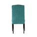 Harriet KD Tufted Dining Chairs Set of 2 in Teal Green with Solid Wood Frame and Soft Fabric Upholstery Default -DTYStore