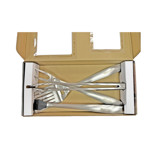 Heavy Duty BBQ Grill Tools Set Stainless Steel BBQ Accessories Grill Barbecue Grilling Tools Utensils Set with Spatula.Fork,Brush,Toogs Kit Default -DTYStore