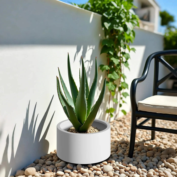 Heavy Duty Corten Steel Round Raised Garden Bed Kit – 15.5' Dia. x 12' H. – Pre-Rusted Metal Planter Box for Vegetables, Flowers, Herbs – White – Ideal for Outdoor Gardening Default -DTYStore