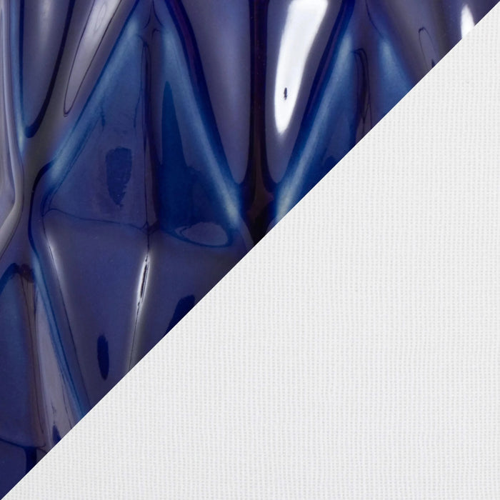 Hex 20' Contemporary Ceramic Accent Lamp in Estate Blue Ceramic, Polished Nickel and White Linen Shade from Grandview Gallery by LumiSource - Set of 2 Default -DTYStore