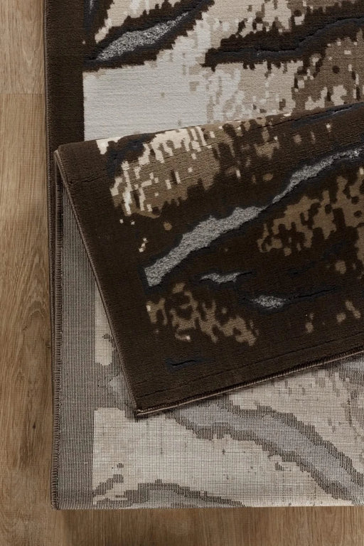 Hide GC_CHD1001 Brown 7 ft. 10 in. x 10 ft. 3 in. Area Rug Default -DTYStore