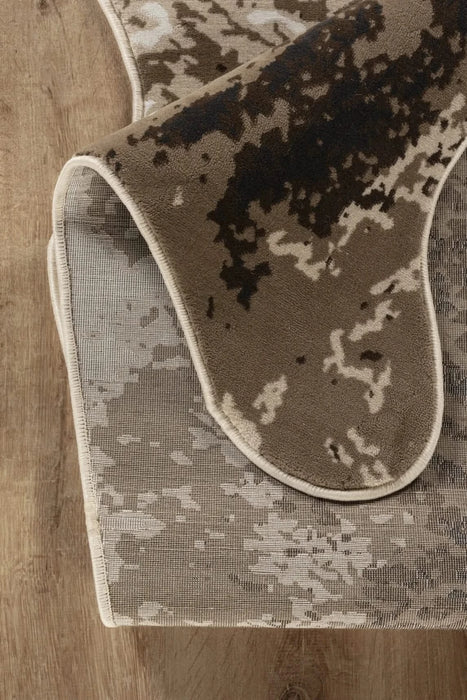 Hide GC_CHD1003 Brown 5 ft. x 7 ft. Area Rug Default -DTYStore