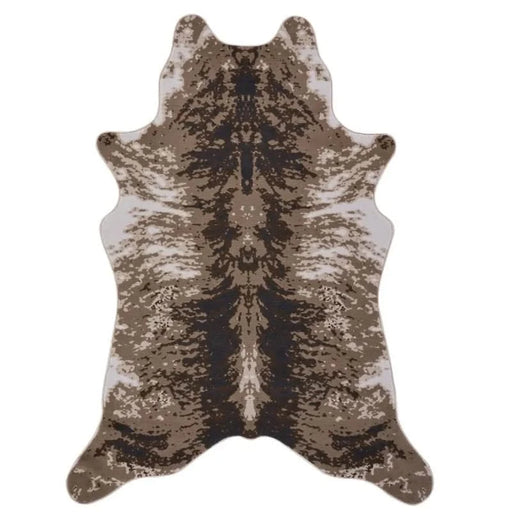 Hide GC_CHD1003 Brown 5 ft. x 7 ft. Area Rug Default -DTYStore