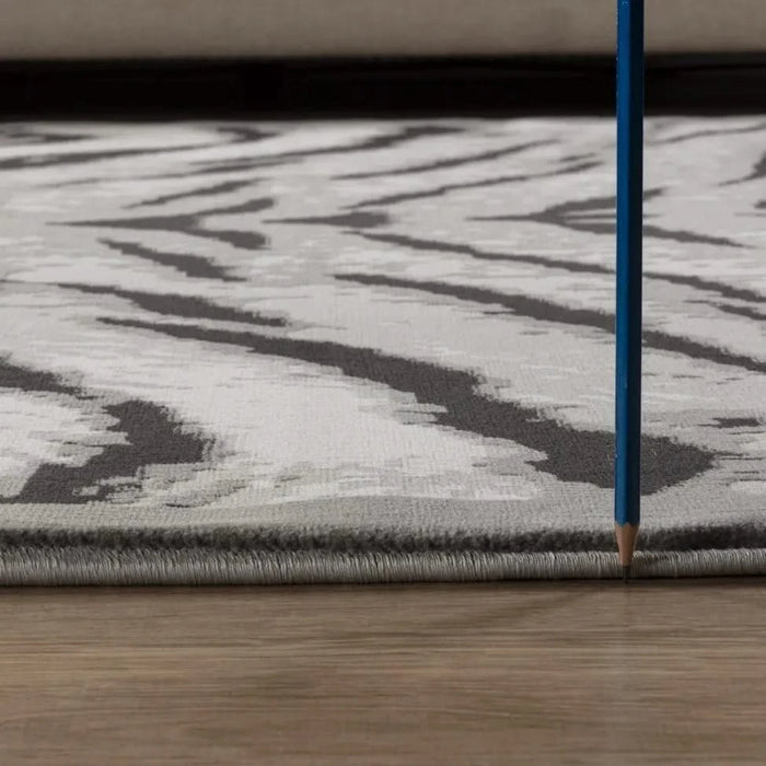 Hide GC_CHD1005 Gray 7 ft. 10 in. x 10 ft. 3 in. Area Rug Default -DTYStore