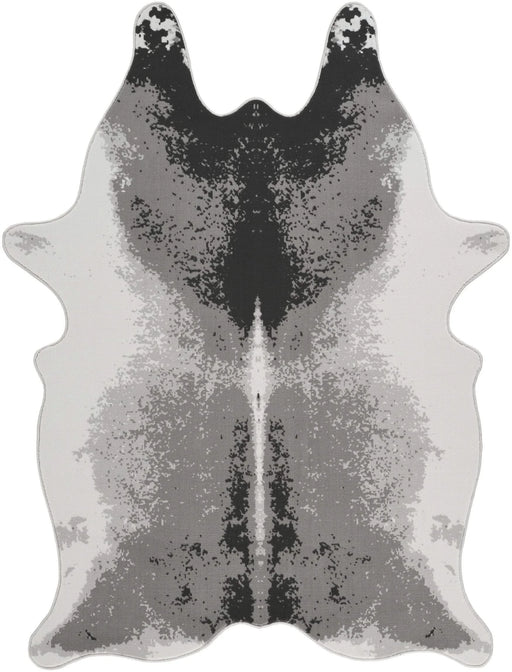 Hide GC_CHD1006 Gray 5 ft. x 7 ft. Area Rug Default -DTYStore