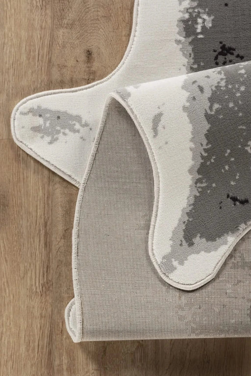 Hide GC_CHD1006 Gray 5 ft. x 7 ft. Area Rug Default -DTYStore