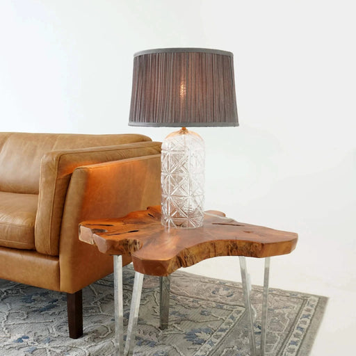 High Quality Hotel European Modern Bed Side nightstand Decorative Led Table/desk Lamp Luxora Table Lamp Gold - Clear and Grey 110-120V Default -DTYStore