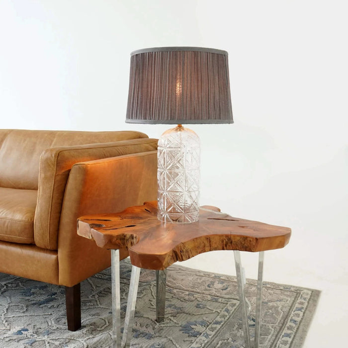 High Quality Hotel European Modern Bed Side nightstand Decorative Led Table/desk Lamp Luxora Table Lamp Gold - Clear and Grey 110-120V Default -DTYStore