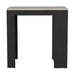 Highlands Kitchen Island with Storage Base in Black and Ibiza Marble Default -DTYStore