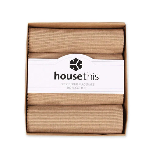 House This ® 100% Cotton Placemats, Set of 4 -DTYStore