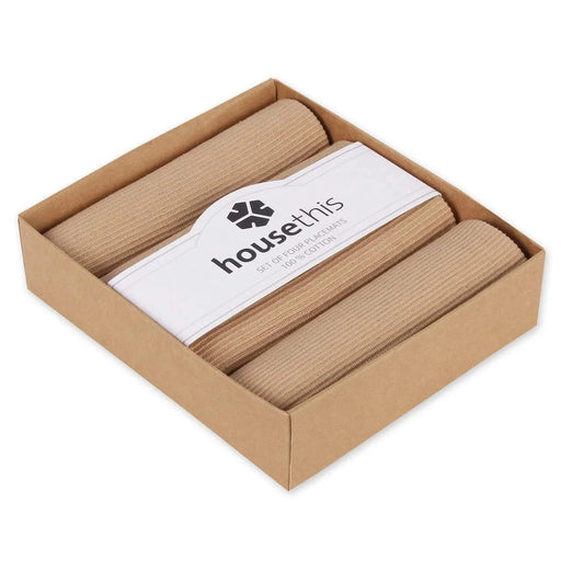 House This ® 100% Cotton Placemats, Set of 4 -DTYStore