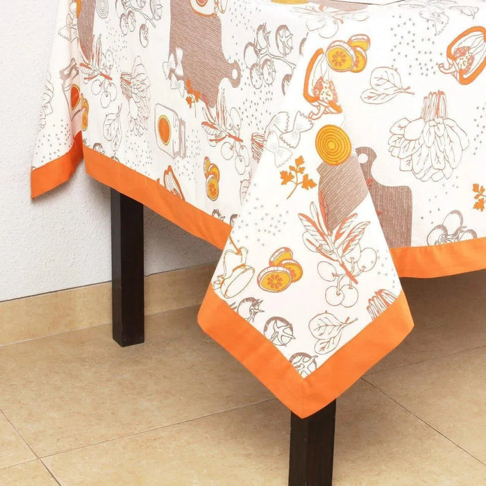 House This ® 100% Cotton Tablecloth, Gourmet Salad Design -DTYStore