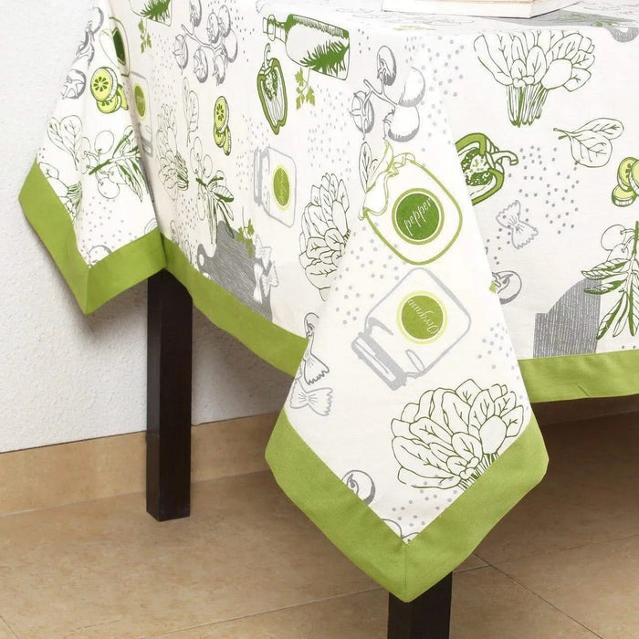 House This ® 100% Cotton Tablecloth, Gourmet Salad Design -DTYStore