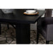 Houston Black Rectangular Double Pedestal Dining Table Default -DTYStore