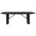 Houston Black Rectangular Double Pedestal Dining Table Default -DTYStore