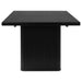 Houston Black Rectangular Double Pedestal Dining Table Default -DTYStore