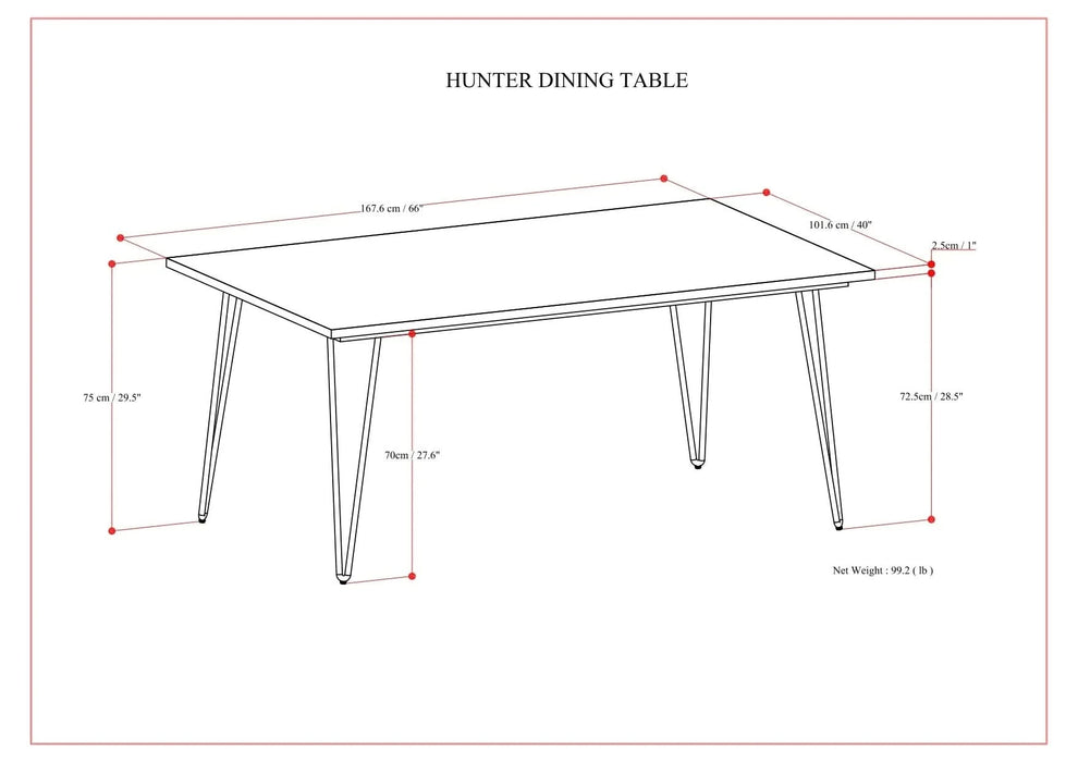 Hunter Dining Table Default -DTYStore