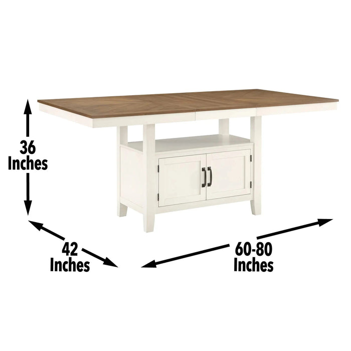 Hyland - Counter Table - Brown Default -DTYStore