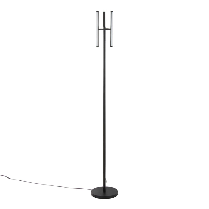 Icicle 65' Modern Swivel Floor Lamp in Black Metal by LumiSource Default -DTYStore