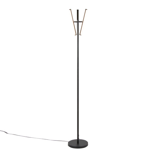 Icicle 65' Modern Swivel Floor Lamp in Black Metal by LumiSource Default -DTYStore