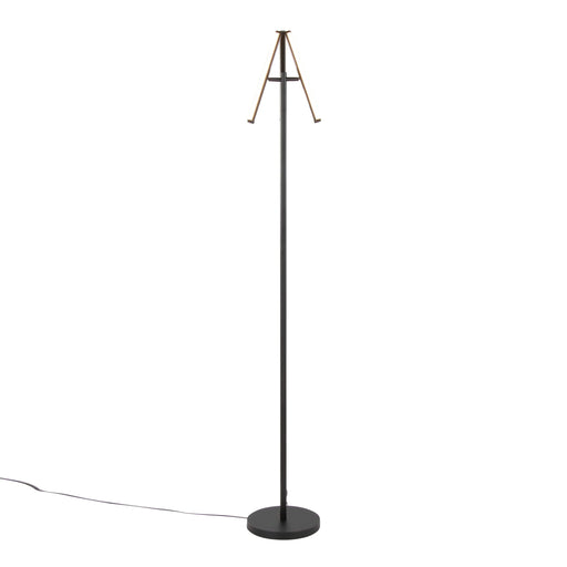 Icicle 65' Modern Swivel Floor Lamp in Black Metal by LumiSource Default -DTYStore