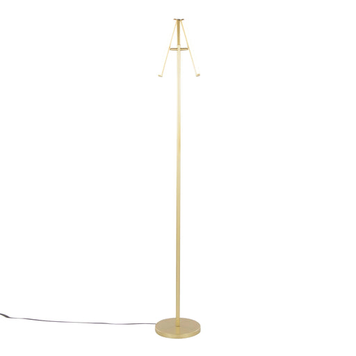 Icicle 65' Modern Swivel Floor Lamp in Gold Metal by LumiSource Default -DTYStore