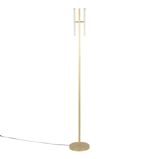 Icicle 65' Modern Swivel Floor Lamp in Gold Metal by LumiSource Default -DTYStore