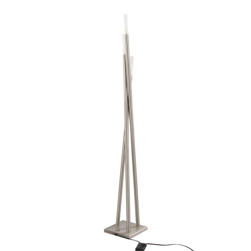 Icicle Contemporary Floor Lamp in Brushed Nickel by LumiSource Default -DTYStore