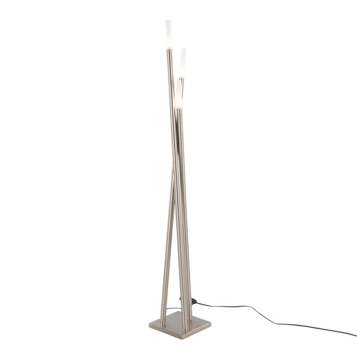 Icicle Contemporary Floor Lamp in Brushed Nickel by LumiSource Default -DTYStore