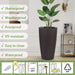 Indoor/Outdoor Modern The appearance is made of imitation rattan Design Planter,22.5 inch Brown Plastic Large Plant Pot With Automatic Watering System for Home and Garden (Brown, 22.5 inch - 2 Pack) Default -DTYStore